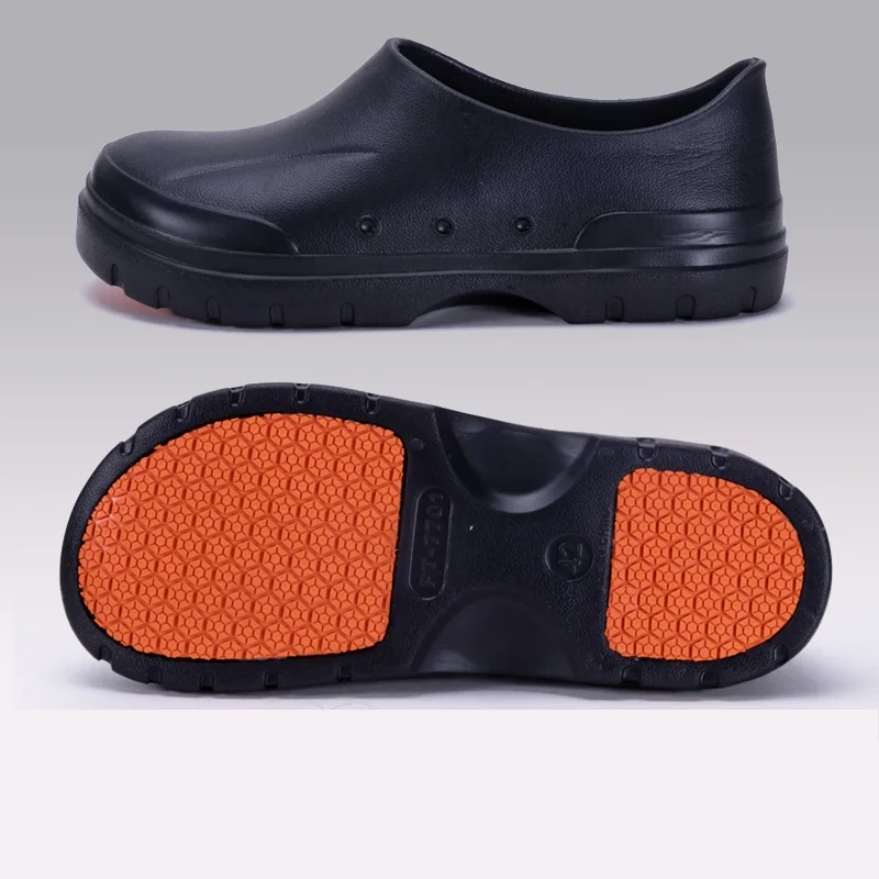 Men's Wear-Resistant Thick-Soled Chef's Shoes, Non-Slip, Waterproof, Oil-Proof, Men's and Women's Models, Special Work Sandals for Hotel Kitchens