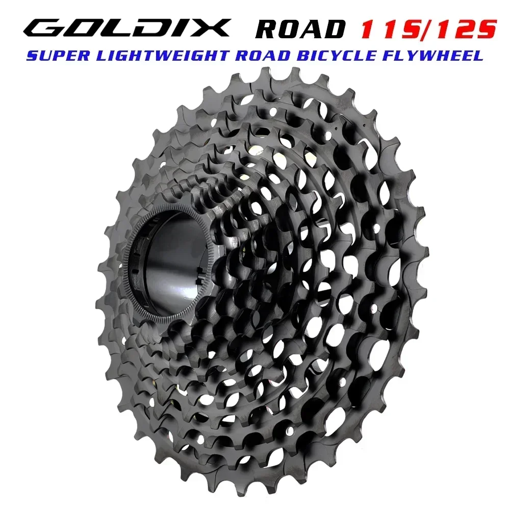 GOLDIX SLl 11/12-28/30/32/34T Bicycle Cassette Flywheel CNC Road Bike 12/11S Ultralight Freewheel 12Speed K7 Gravel 11V Sprocket