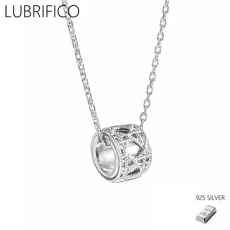 

New Style Lucky Wheel Necklace 925 Sterling Silver Pendant For Women Fine Jewelry Wedding Party