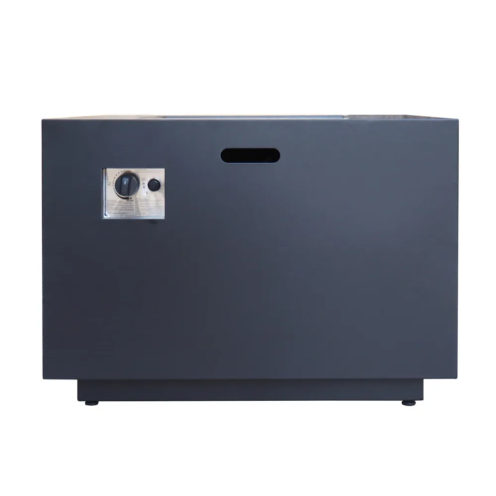 

Уличная пропановая костровая чаша Iron Propane Fire Pit, 50000 BTU, 24"H×31"W, квадратный дизайн, со встроенным баком, для патио, сада, террасы