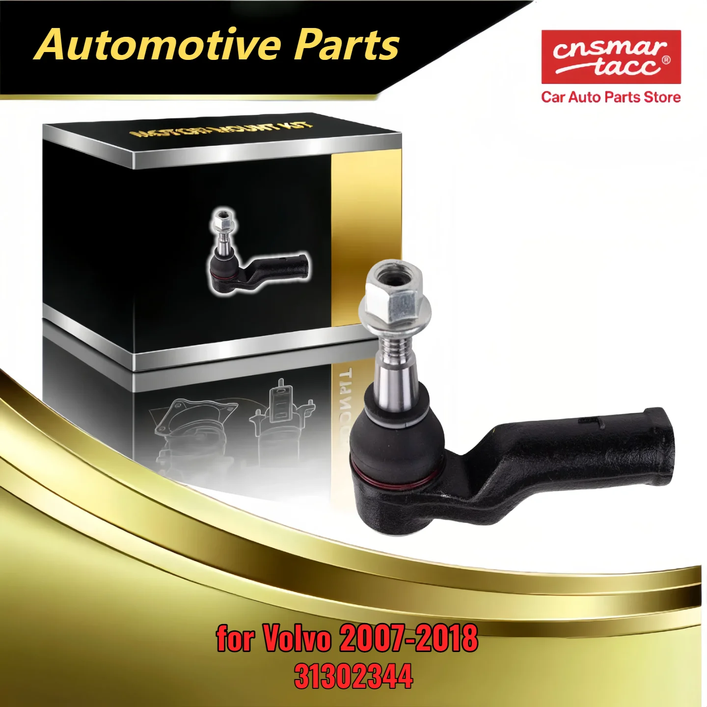 

Direct Fit TRQ Front Left Outer Tie Rod for Volvo 2007-2018 Compatible with 31302344