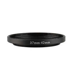 Aluminum Black Step Up Filter Ring 37mm-42mm 37-42 mm 37 to 42 Filter Adapter Lens Adapter for Canon Nikon Sony DSLR Camera Lens