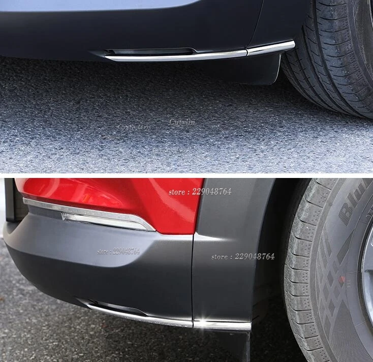 For Mazda Cx-30 Cx30 2020-2022 2023 Stainless Steel Front Rear Corner Protection Strip Cover Trim Decorative Car Accessories