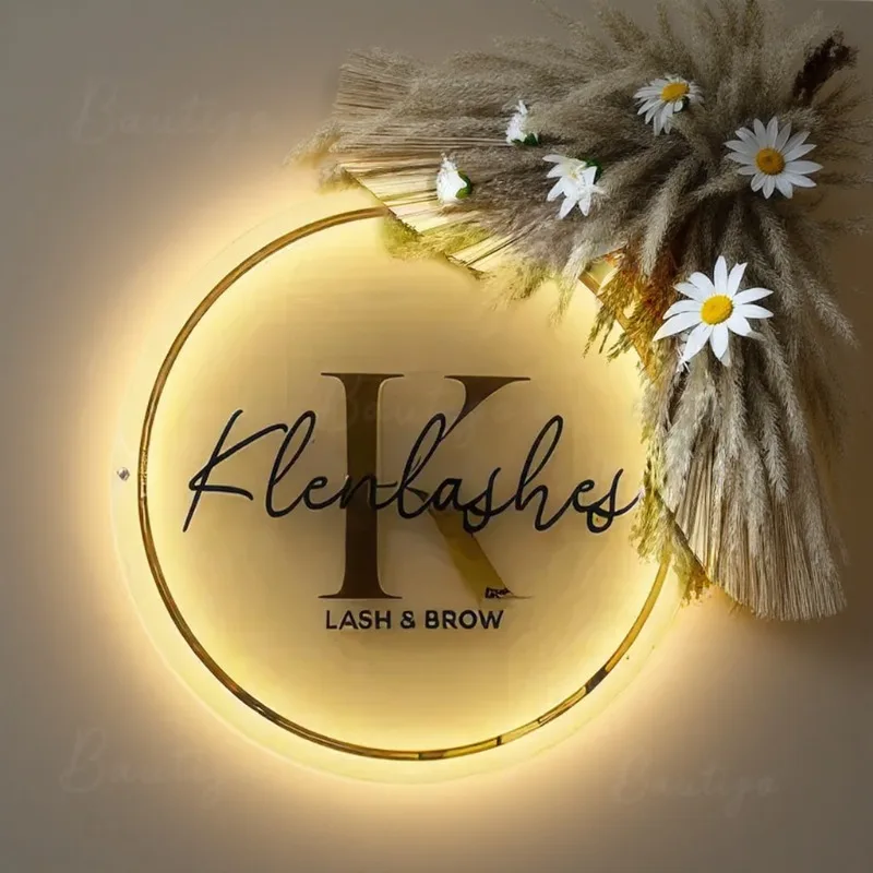 Custom 3D Acrylic Backlit Business Sign Led Letter Business Storefront Signs with LED Lighting Text Logo Display