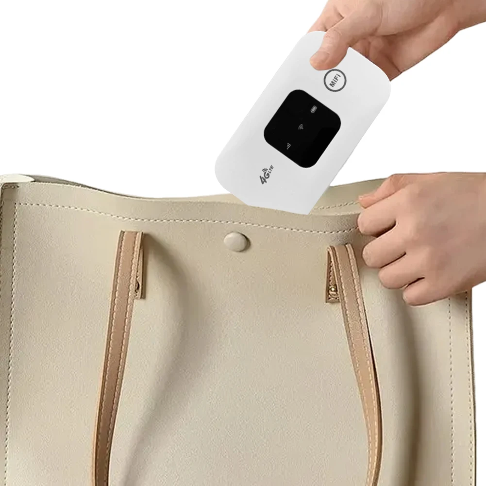 Portable 4G LTE WiFi Modem with SIM Card Slot High Speed Travel Hotspot 4G LTE Router for RV Travel Vacation Camping Remote Area