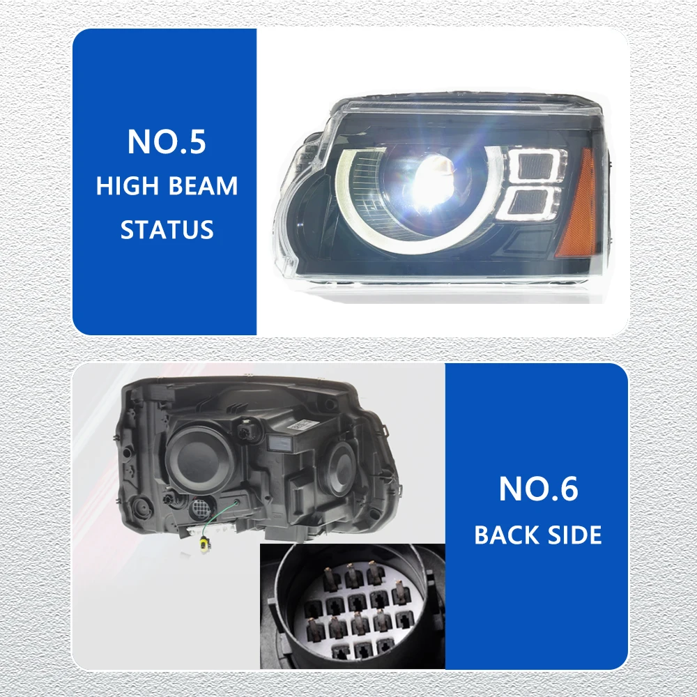 LED HeadLights for Land Rover Discovery 3 4 10-17 Upgrade full Led Car head lamp Assembly Signal Auto Accessories Modified Lamp