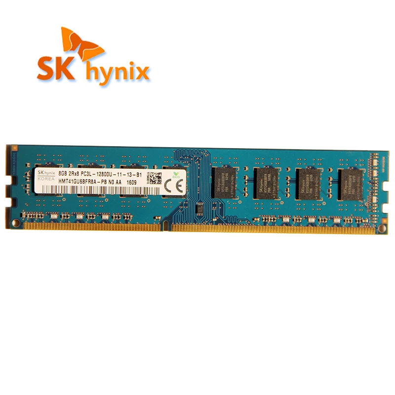 SK hynix DDR3 8GB 1600MHz  RAM 2Rx8 PC3L - 12800U Memory desktop UDIMM