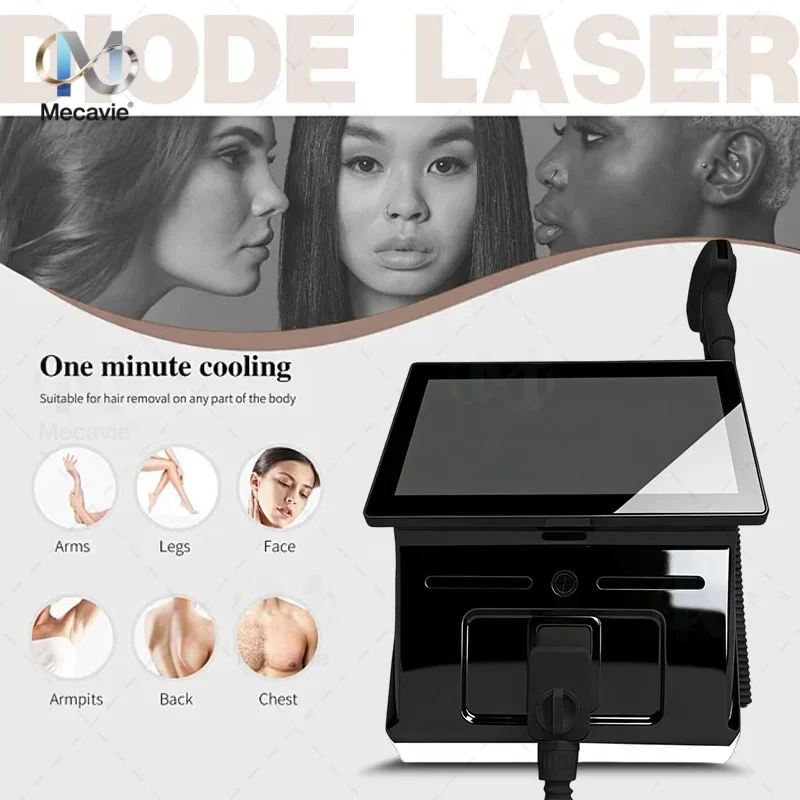 

4Waves Professional Diode Ice Titanium Laser Body Hair Removal Machine 808nm Alexandrite Device Permanent CE 4000w