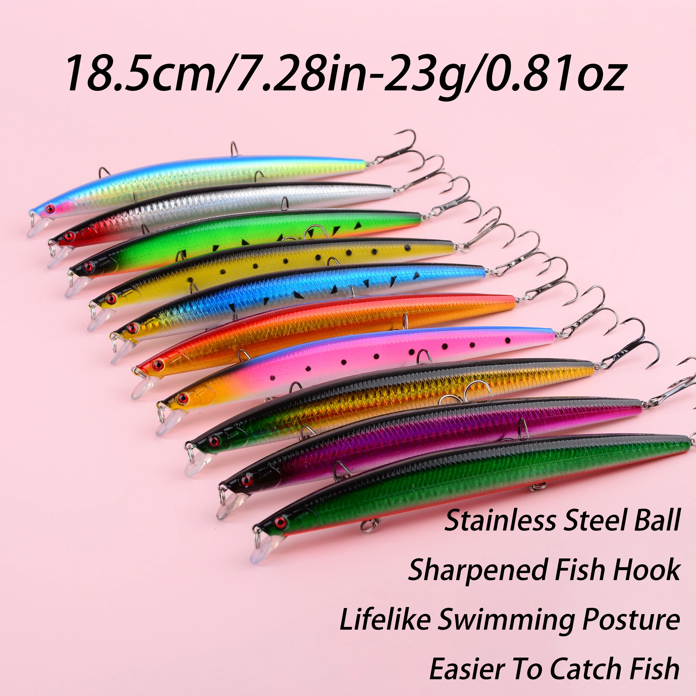 Señuelo Minnow con láser para pesca en el mar