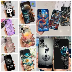 For Infinix Hot 11s NFC X6812B Phone Case Soft TPU Silicone Fundas Dragon Marble Luxury Painting Capa For Infinix Hot 11s X6812