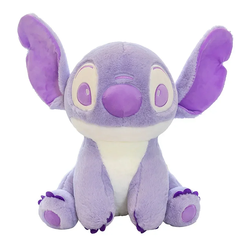 Poupées en peluche de dessin animé Disney Kawaii pour enfants, jouets en peluche Anime, point bleu et violet, CAN o and Stitch, cadeaux d'anniversaire, 30-50cm