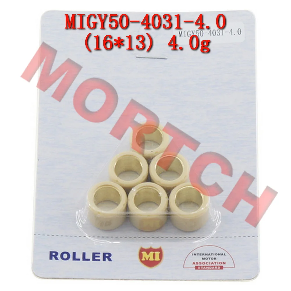 Roller Variator GY6 50cc 16x13 50-4031 4.0g Untuk Mesin GY6 50cc Skuter Moped Cina 139QMB
