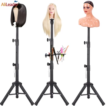 Alileader-Trépied pour outils de perruque, 140cm de haut, en métal, professionnel, réglable, Mannequin, support de sauna