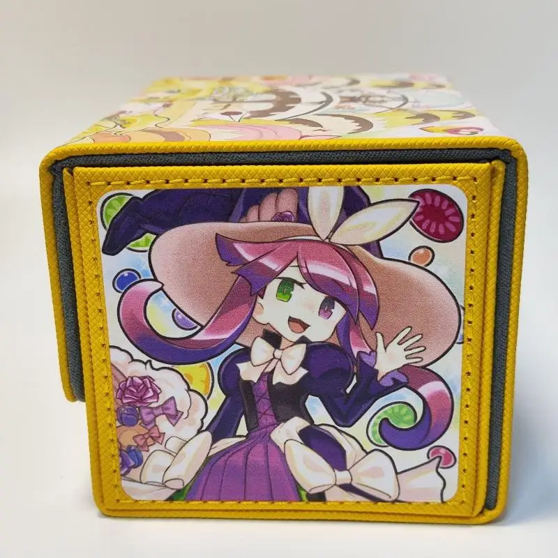 Yu-Gi-Oh Card Case Madolche Puddingcess Petingcessoeur Diy Quality Leather Action Toy Figures Anime Game Collection Storage Box