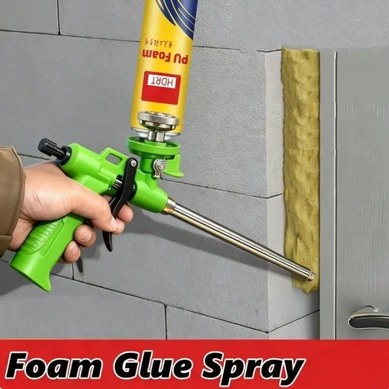 Polyurethane Foam Dispensing Tool Plastic Handle High Air Tightness Heavy Duty For Construction Door Window Sealing Filling Wor