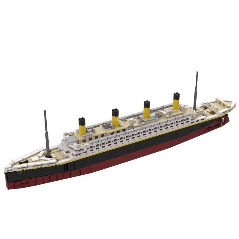 MOC BRITANNIC Lusitania Mauritania Large Cruise Ship Model Building Blocks Military Ship Assemble Constructor Bricks Toys Gifts