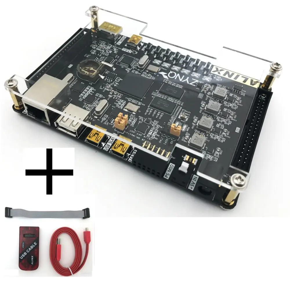XILINX ZYNQ 7000 7020 XC7Z020 FPGA Development Board ARM ALINX Brand Evaluation Kit (AX7020 Board +JTAG Program Downloader)