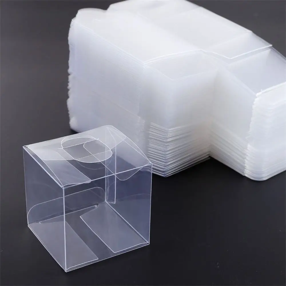 Transparent Wedding Favors Present Pocket Plastic Candy Boxes Square Gift Bag Cookie Pouch Chocolate