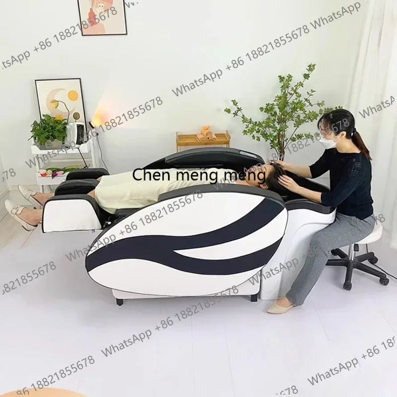 High-end Multifunction Shampoo Chairs Barber Barber Shop Shower Electric Massage Shampoo Chairs Salon Furniture Cama Champu