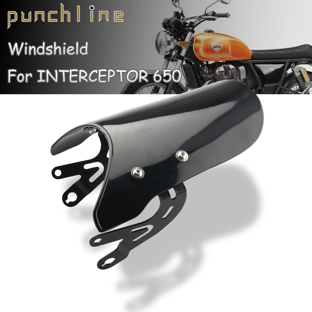 

Fit For INTERCEPTOR 650 CONTINENTAL GT 650 650 GT650 Windshield Windscreen Wind Deflectors