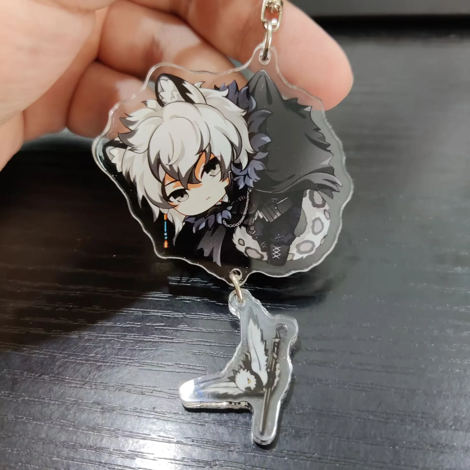 New Style Anime Acrylic Keychain Game Arknights Figure Key Chain Men Bags Pendant Key Ring Unisex Cute Cartoon Kids Key Holder