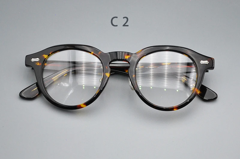 ALICIA Neue Mode Retro Runde Spektakel Luxus Acetat Brillen Kleine Größe Brillen Optische Verordnung Rahmen Mann Frauen – Detail 9