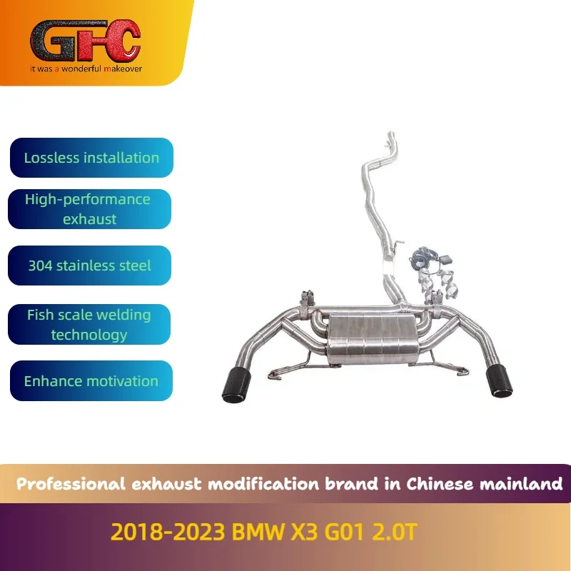 

GFC Catback Exhaust for BMW X3 xDrive 30i G01 2018-2023 High-Performance Variable Valve System with Muffler And Tips 2.0T