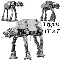 3 Types Space War AT-AT All-terrain Armored Walker Transport Robot Building Blocks with Motorized Construction Bricks Toys Gifts