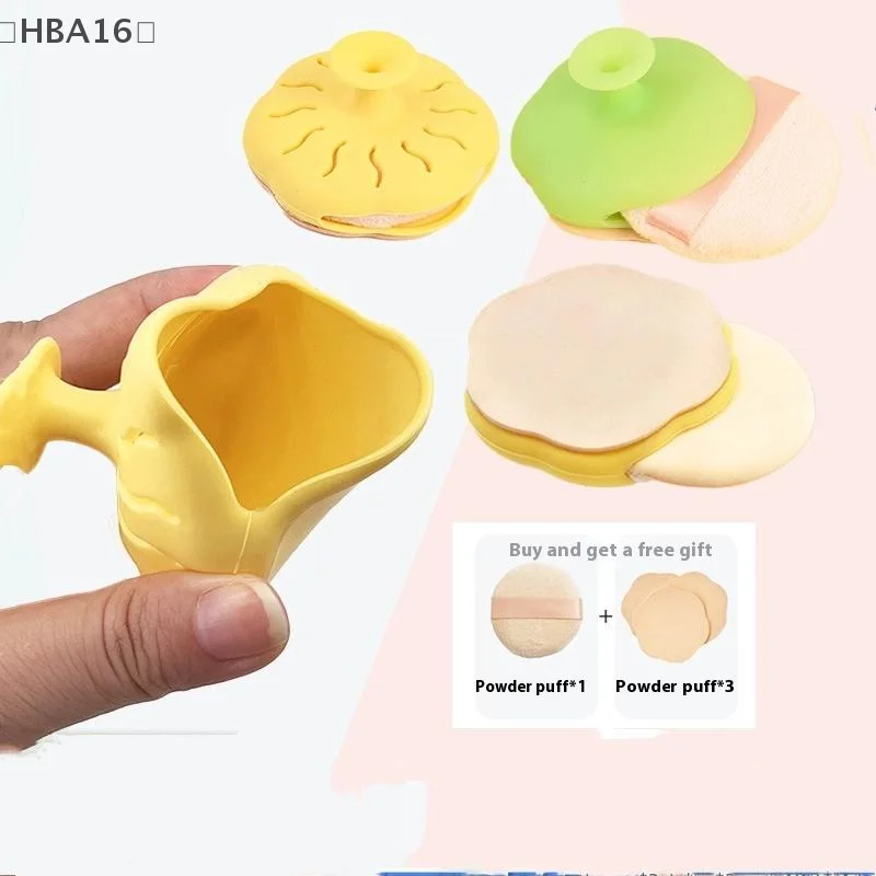 ómHBA16 Parque Bloemvorm Poederdons Opbergdoos Met Poederdons Ademende Vochtbestendige Opslag Verpakkingsdozen Make-up Case Gereedschap