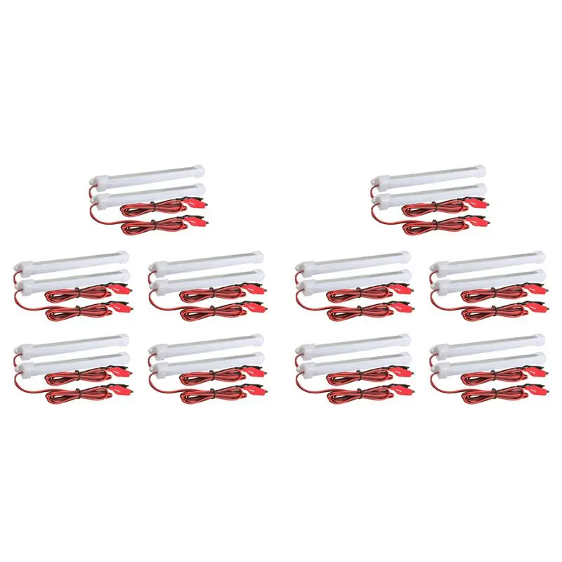 VEHO-20X 12V Car LED SMD Interior Light Bar Tube Strip Lamp Van Boat Caravan Motorhome Cold White