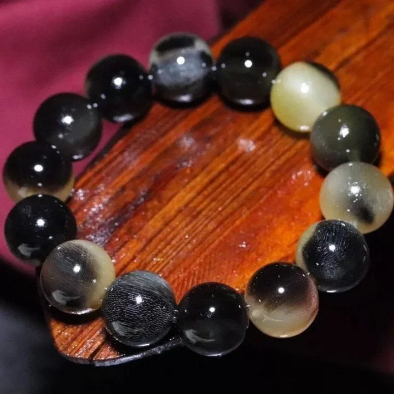 

Black Gold Bracelet Full of Caviar Silk Pattern Vintage Ethnic Style Fashion Versatile