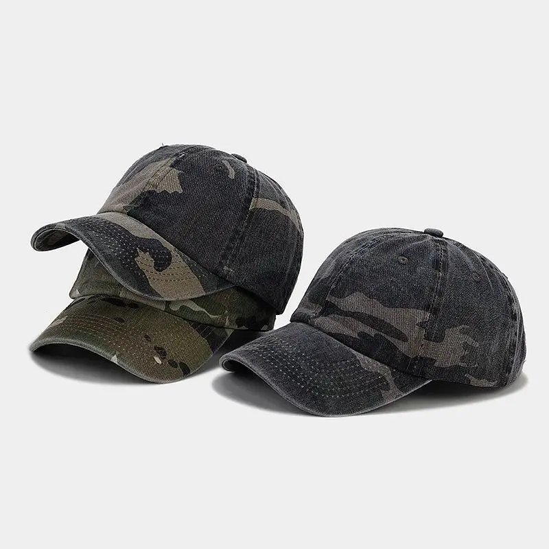 Outdoor Weiche Baumwoll-Golf-Baseballkappe Persönliche Tarnmuster-Sportmütze Herren Reise-Sonnenhüte Damen Camping-Kappen Gorras – Detail 4