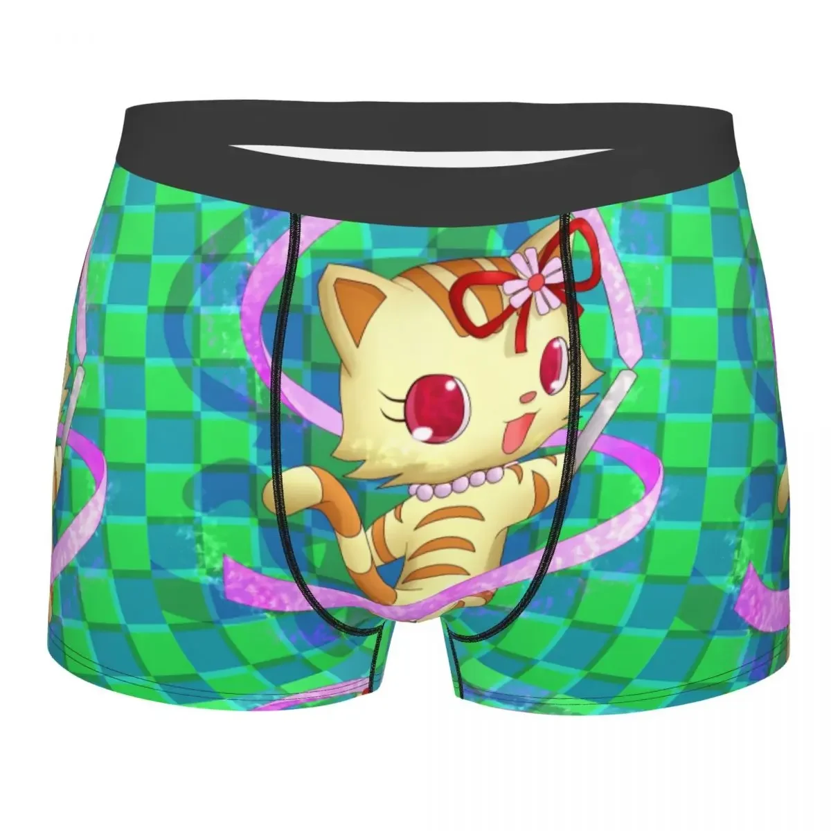 Custom Male Funny Cartoon Jewelpet Sanrio Japanese Anime Underwear Boxer Briefs Breathable Shorts Panties Underpants