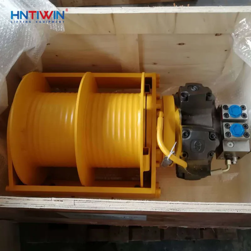 Hydraulic Winch 220V 380V 415V Double Drum 1ton 3  5    With Free Fall