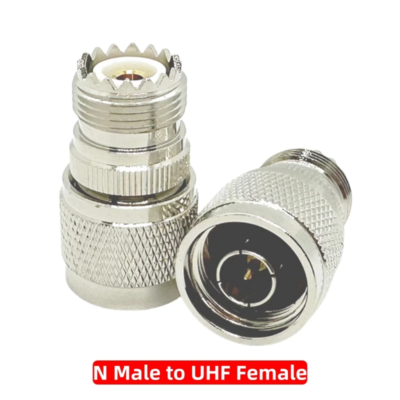 Pure Copper N Type RF Coaxial Adapter N Male Female to N SMA BNC UHF PL259 SO239 F Straight Right Angle Converter