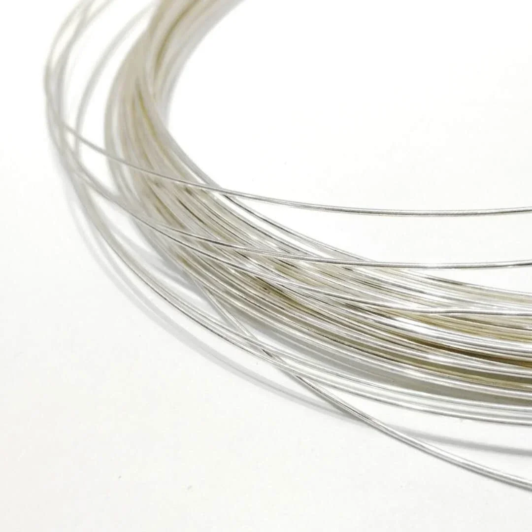 

1meter silver wire 0.3-1mm hard round solid 999 sterling silver wiring for jewelry beading wire DIY Jewelry Findings Making