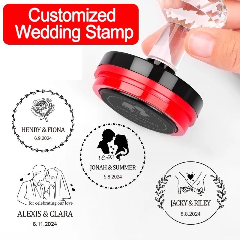 ختم زفاف قابل للتخصيص - أدوات صنع دعوة مخصصة للقرطاسية والحرف اليدوية وديكور الحفلات، هدية يدوية رائجة #1