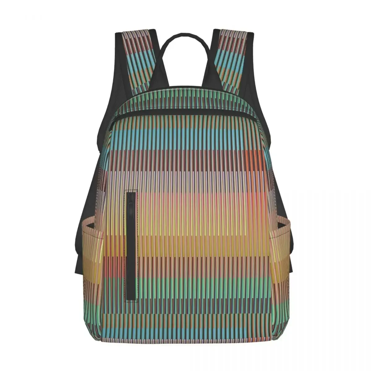 

Carlos Cruz-Diez Backpack Daypack Large Capacity Children BookBag School Bag Shoulder Bags for Men Women