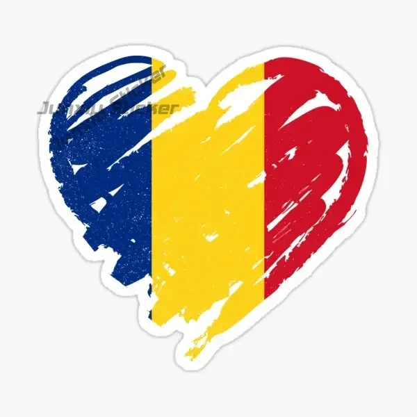 

Romania GR Flag Emblem Stickers Camper Motorcycle Laptop Window Off-road Truck Boat PVC Decal