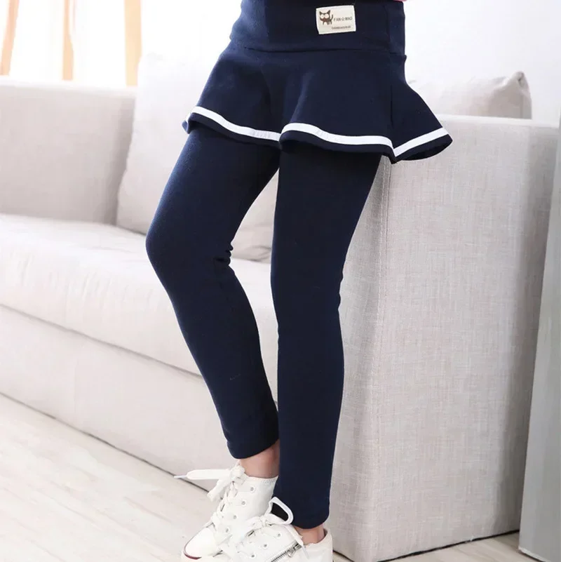 Spring Fall Girls Sport Legging Children Skirt Pants for 3-8 Years