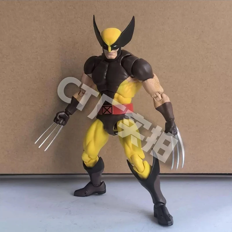 CT 장난감 울버린 Mafex 096 피규어, 138 다크 브라운 만화 Ver X-Men 애니메이션 액션 피규어, 조각상 맞춤형 선물 장난감, 15cm