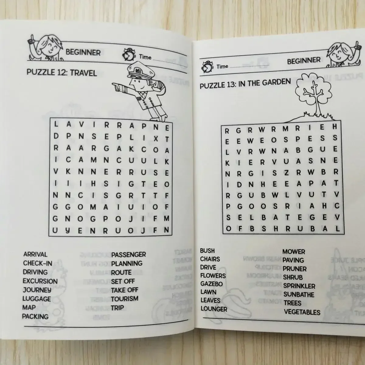 10PCS Parole Ricerca Cervello Matematica Tempi Tavoli Giochi Quiz Puzzle di Viaggio per Bambini Intelligenti Libro di Lettura Inglese Bambini EducativiBoo