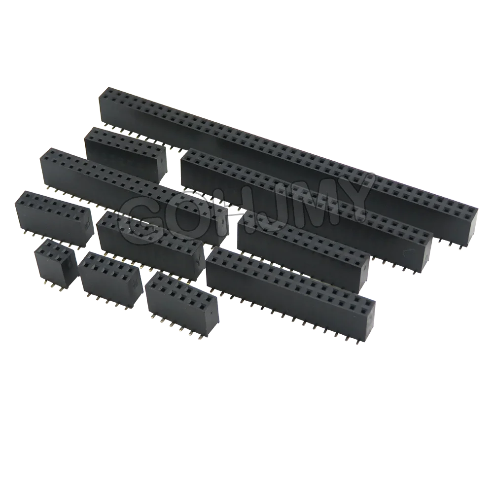 10PCS SMD SMT 2*2/3/4/5/6/7/8/9/10/20/40 PIN double row female HEADER 2.54MM PITCH Strip Connector 2X2 3 5 6 7 8 10 20 40 2.54MM