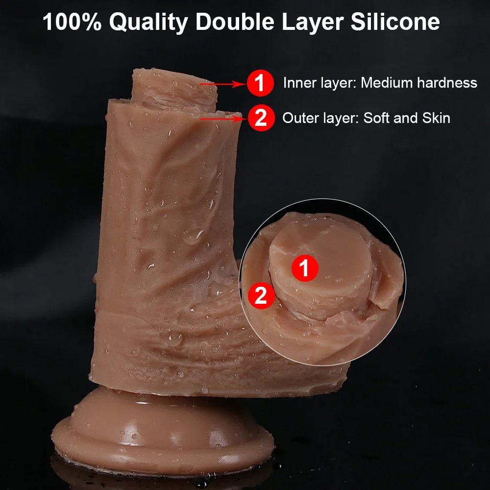 GaGu Adult Sex Toys 7/8 Inch Huge Realistic Dildo Big Silicone Penis Dong With Suction Cup For Women Masturbation Male Dick Shop