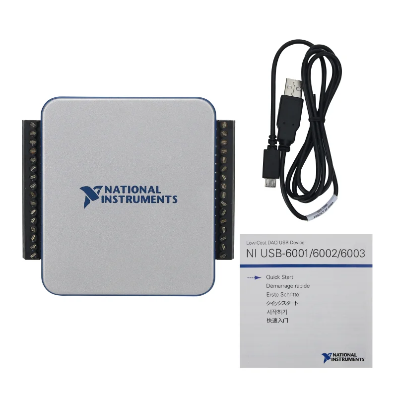 

NI USB--6002 USB Multifunction DAQ Data Acquisition Card with 8AI 16-bit 2AO Digital I/O Labview