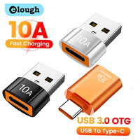 Elough 10A USB Type C To USB A Adapter USB 3.0 to Type C OTG Converter Connector For Macbook iPad Huawei Xiaomi  Samsung