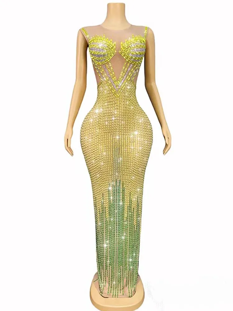 

High Quality Color Blocked Hot Stamping Sexy Elastic Dress 2025 New Fashion Custom Women'S Clothing