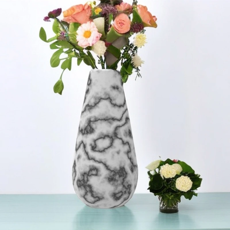 Resin Vase Silicone Mold Round Shape Vase Resin Casting Mold Makeup Brush Holder Flower Arrangement Vase Ornament Mold