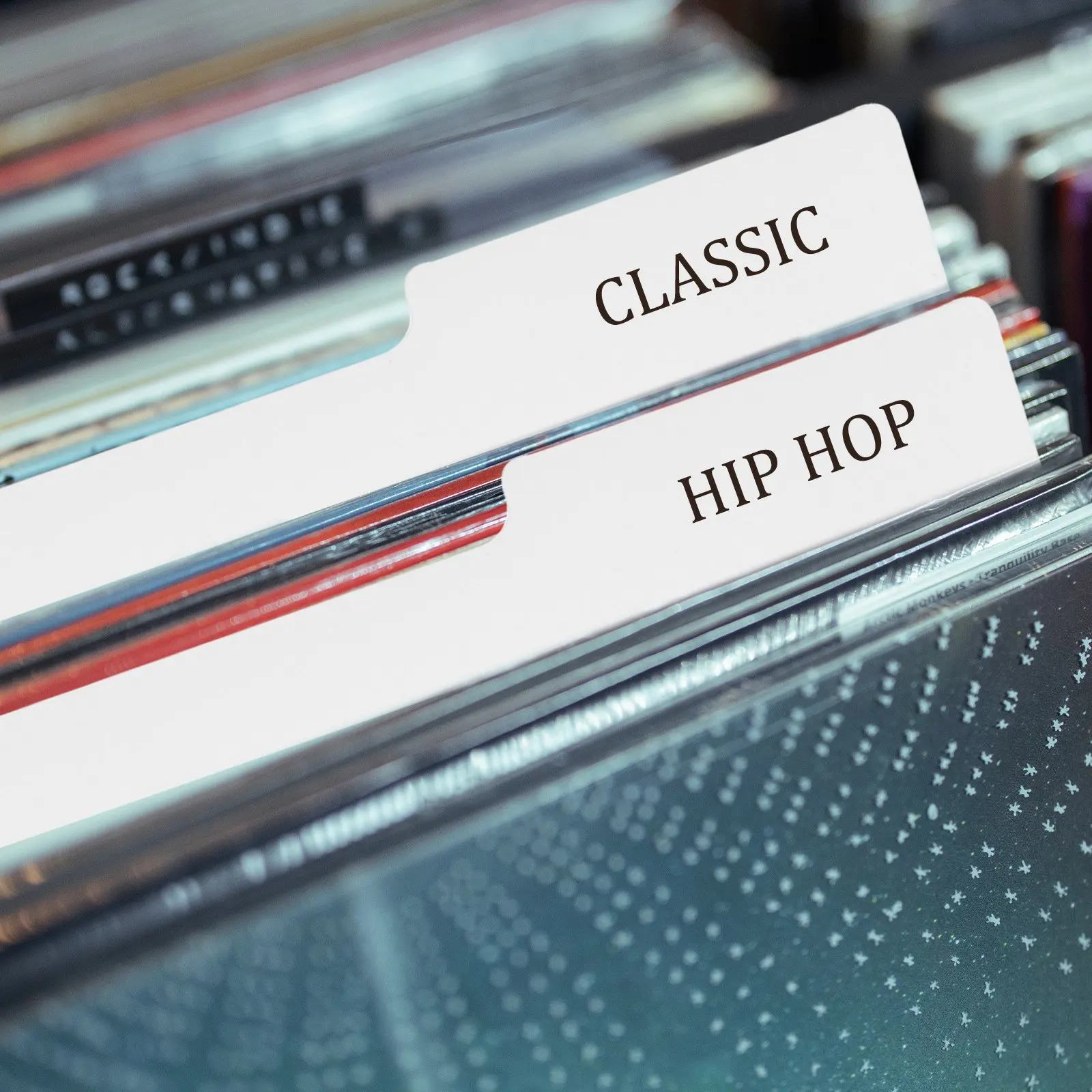 Record Divider Card Vinyl Record Supply Plastic Divider Cards Separators High Durability Lightweight for Shelf Storage Index