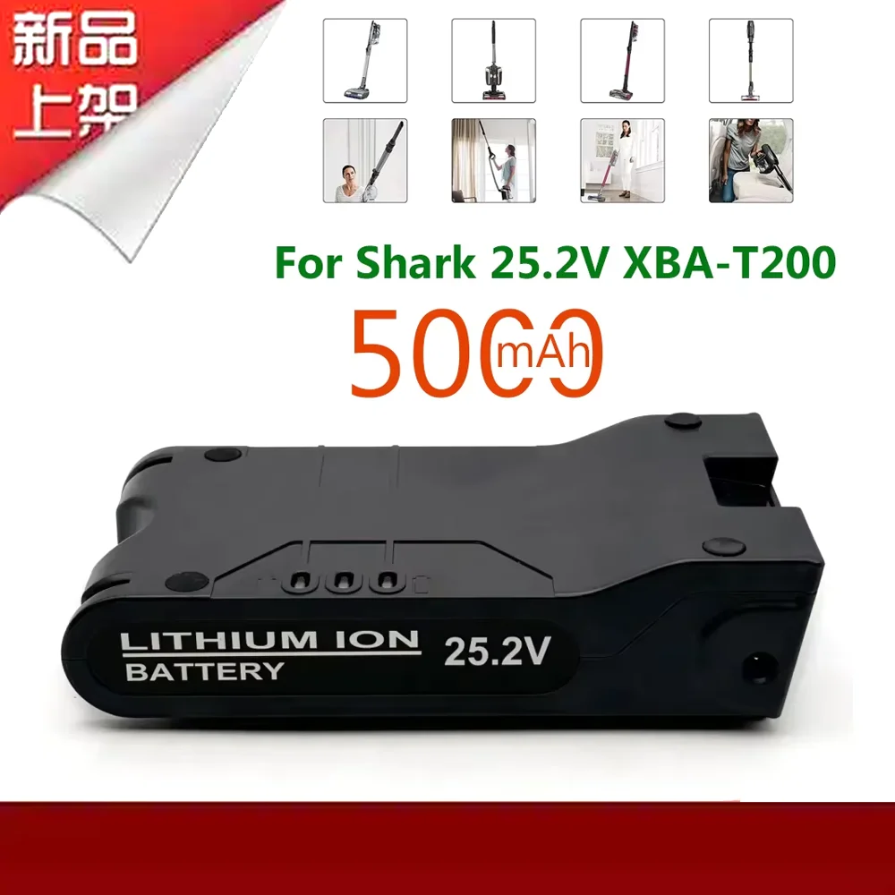 25.2V 5000mAH lithium-ion vacuum cleaner battery, For Shark XBAT200 ION Rocket IONFlex and IONFlex Cordless Vacuums Battery